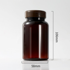 PET200ml health care product bottle flip cap plastic capsule bottle cordyceps saffron bottle medicine bottle