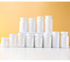 PET30-300ml white capsule bottle flip cover powder food grade sub-bottle thickened