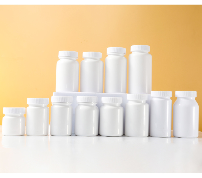 PET30-300ml white capsule bottle flip cover powder food grade sub-bottle thickened