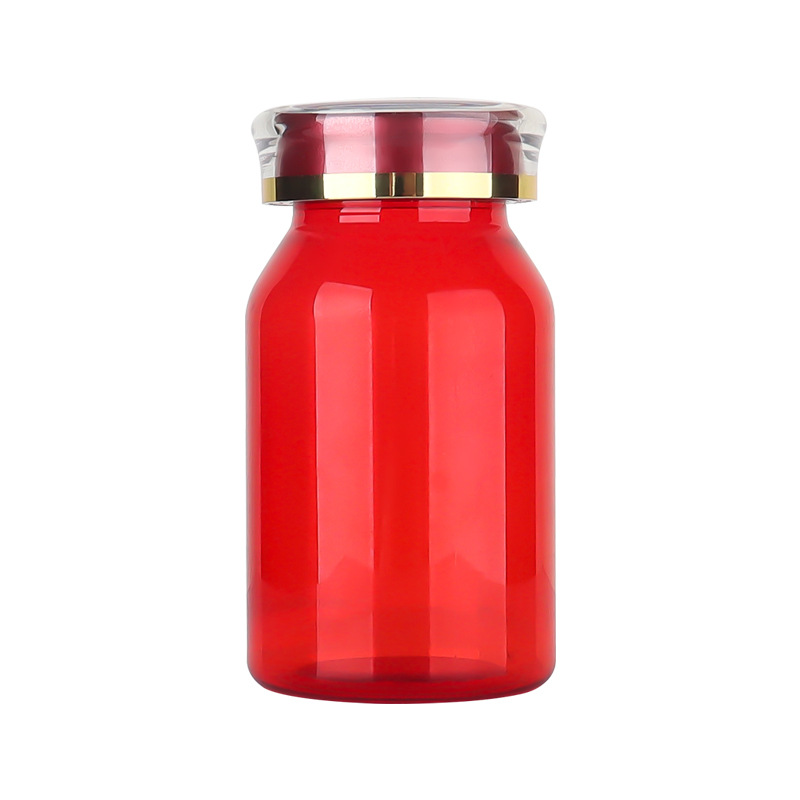 120ML oblique shoulder crown cap health care product bottle light-proof empty medicine bottle capsule cordyceps sub-packaging sample bottle large capacity