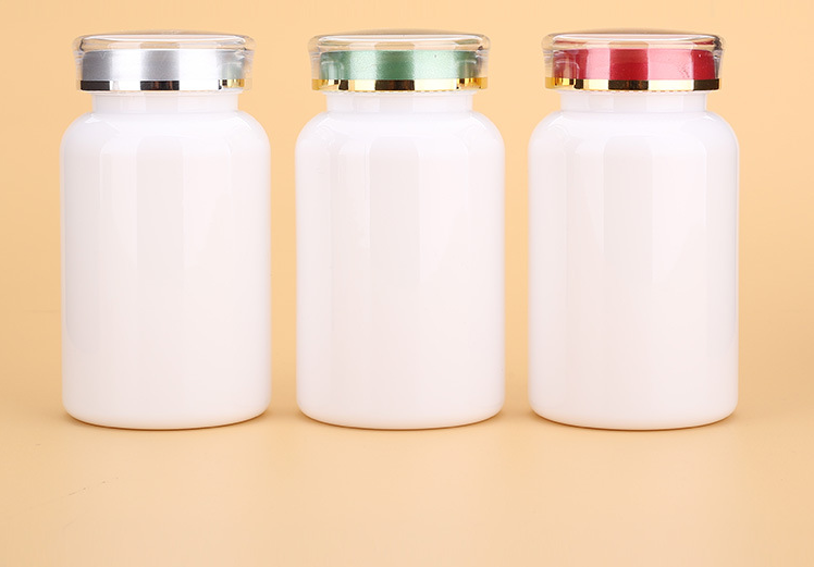225ml high-grade plastic bottle small empty bottle medical white medicine bottle capsule tablet packaging bottle
