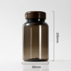PET200ml health care product bottle flip cap plastic capsule bottle cordyceps saffron bottle medicine bottle