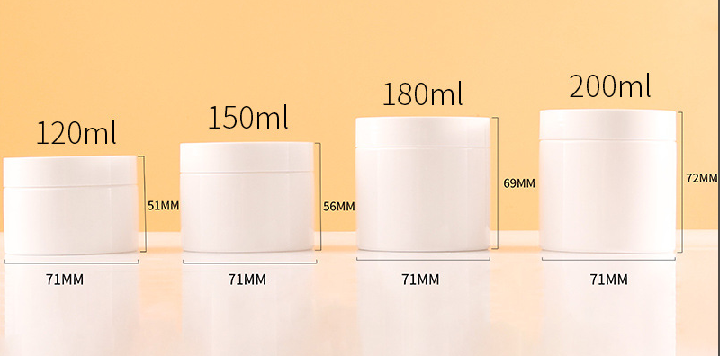 68 teeth 30g50g100g white pet wide mouth bottle 150g cream bottle 250g eye cream jar
