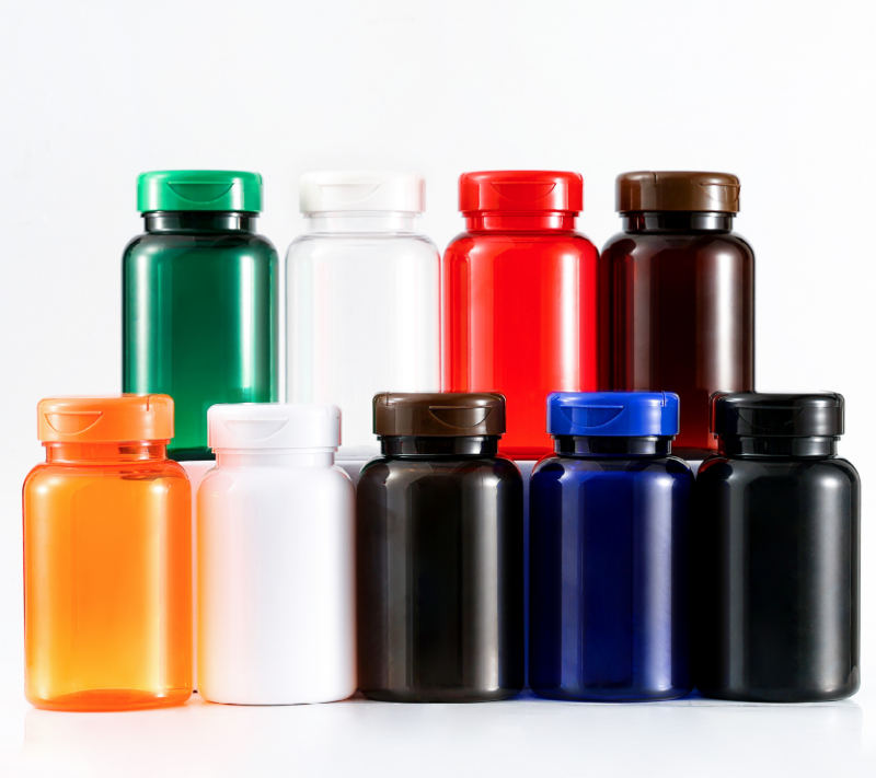 PET200ml health care product bottle flip cap plastic capsule bottle cordyceps saffron bottle medicine bottle
