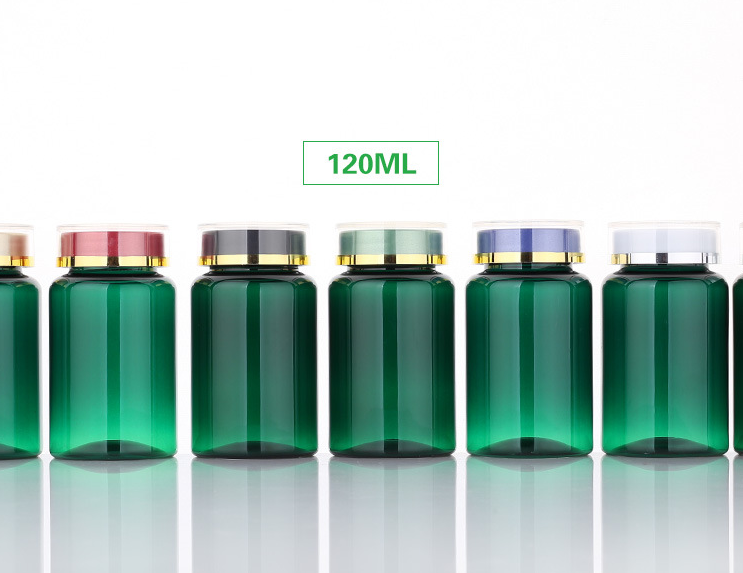 100ml 80ml translucent green high-grade medicine bottle fish oil bottle health product bottle tablet capsule bottle