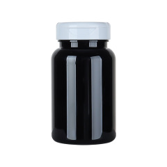 175ML black plastic bottle large capacity wide mouth PP flip cover capsule pill health care product bottle medicine packaging bottle