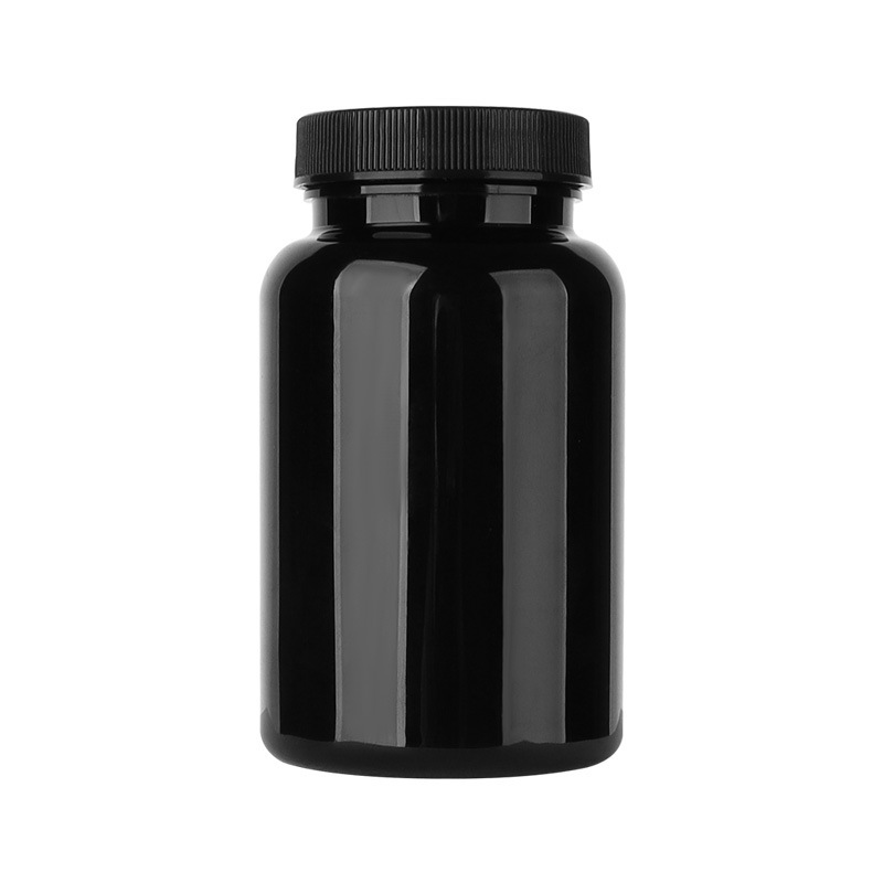 Black capsule bottle, pet bottle, solid medicine bottle, health care product bottle, plastic bottle, sample bottle, empty medicine bottle 8 models
