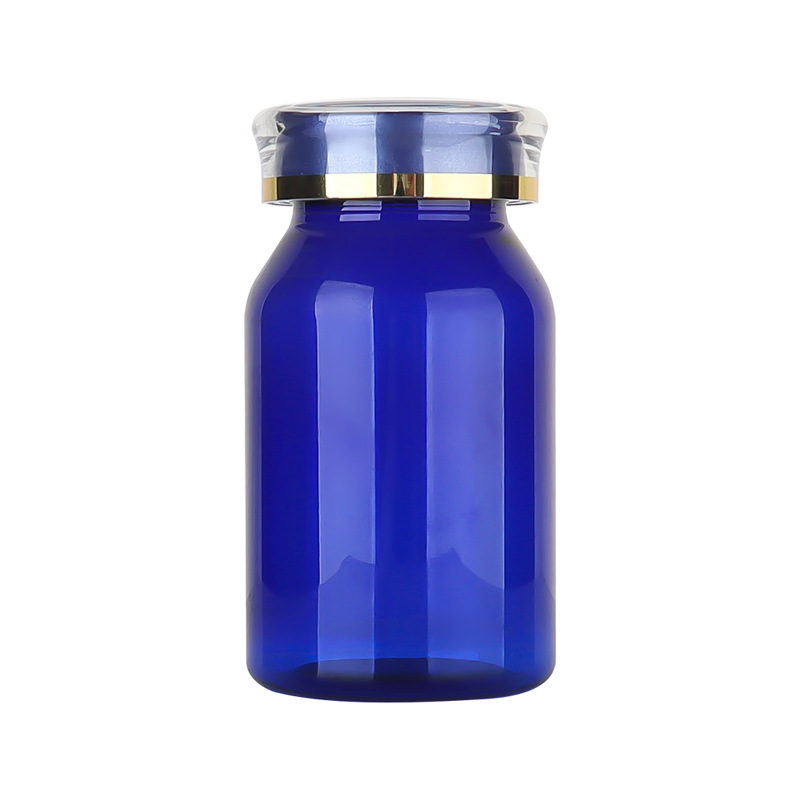 120ML oblique shoulder crown cap health care product bottle light-proof empty medicine bottle capsule cordyceps sub-packaging sample bottle large capacity