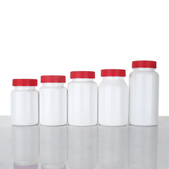 80-150ml white plastic bottle striped cover capsule packaging bottle plastic empty bottle printed text bottle sticker maca