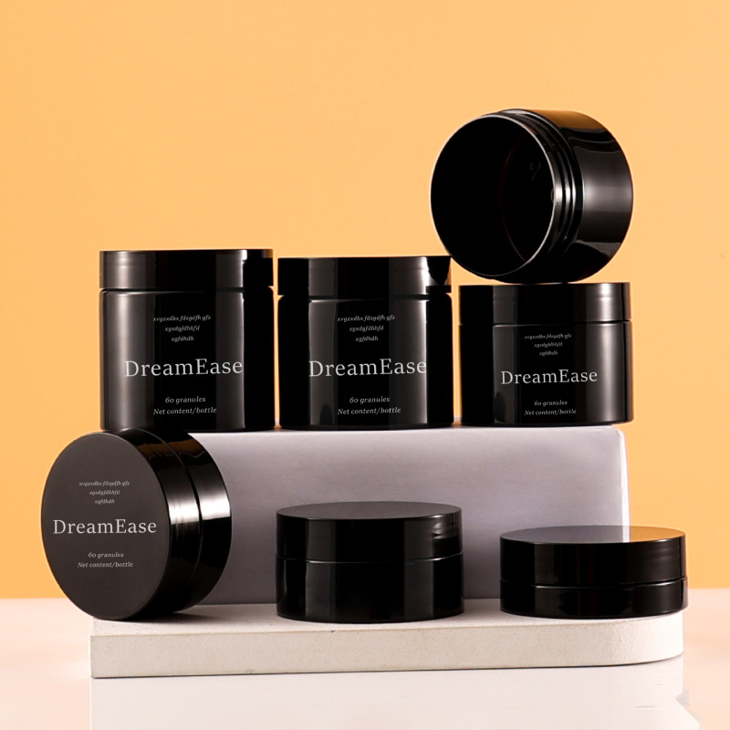 68 tooth cosmetic bottle 50g cream bottle black 250g plastic bottle eye cream cream bottle 30g cream jar