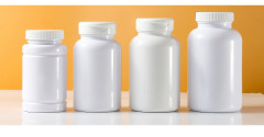 PET30-300ml white capsule bottle flip cover powder food grade sub-bottle thickened