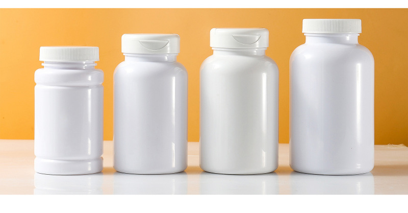PET30-300ml white capsule bottle flip cover powder food grade sub-bottle thickened