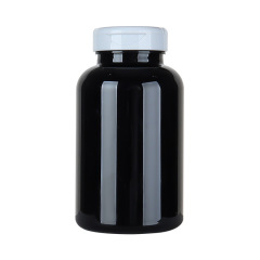 300ML black high-grade maca vitamin tablet health care product bottle light-proof bottle flip-top capsule pill bottle