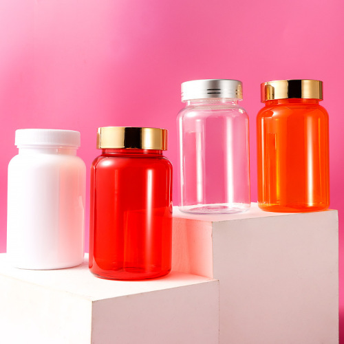 175ml capsule bottle PET material single layer cover food grade sub-bottle thickened plastic bottle