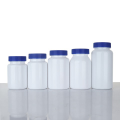 80-150ml white plastic bottle striped cover capsule packaging bottle plastic empty bottle printed text bottle sticker maca