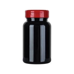 175ML black plastic bottle large capacity wide mouth PP flip cover capsule pill health care product bottle medicine packaging bottle