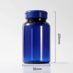 PET200ml health care product bottle flip cap plastic capsule bottle cordyceps saffron bottle medicine bottle
