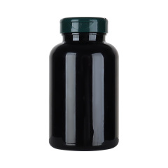 300ML black high-grade maca vitamin tablet health care product bottle light-proof bottle flip-top capsule pill bottle
