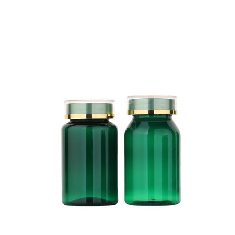 100ml 80ml translucent green high-grade medicine bottle fish oil bottle health product bottle tablet capsule bottle