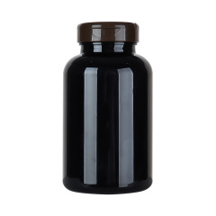 300ML black high-grade maca vitamin tablet health care product bottle light-proof bottle flip-top capsule pill bottle