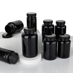Black capsule bottle, pet bottle, solid medicine bottle, health care product bottle, plastic bottle, sample bottle, empty medicine bottle 8 models