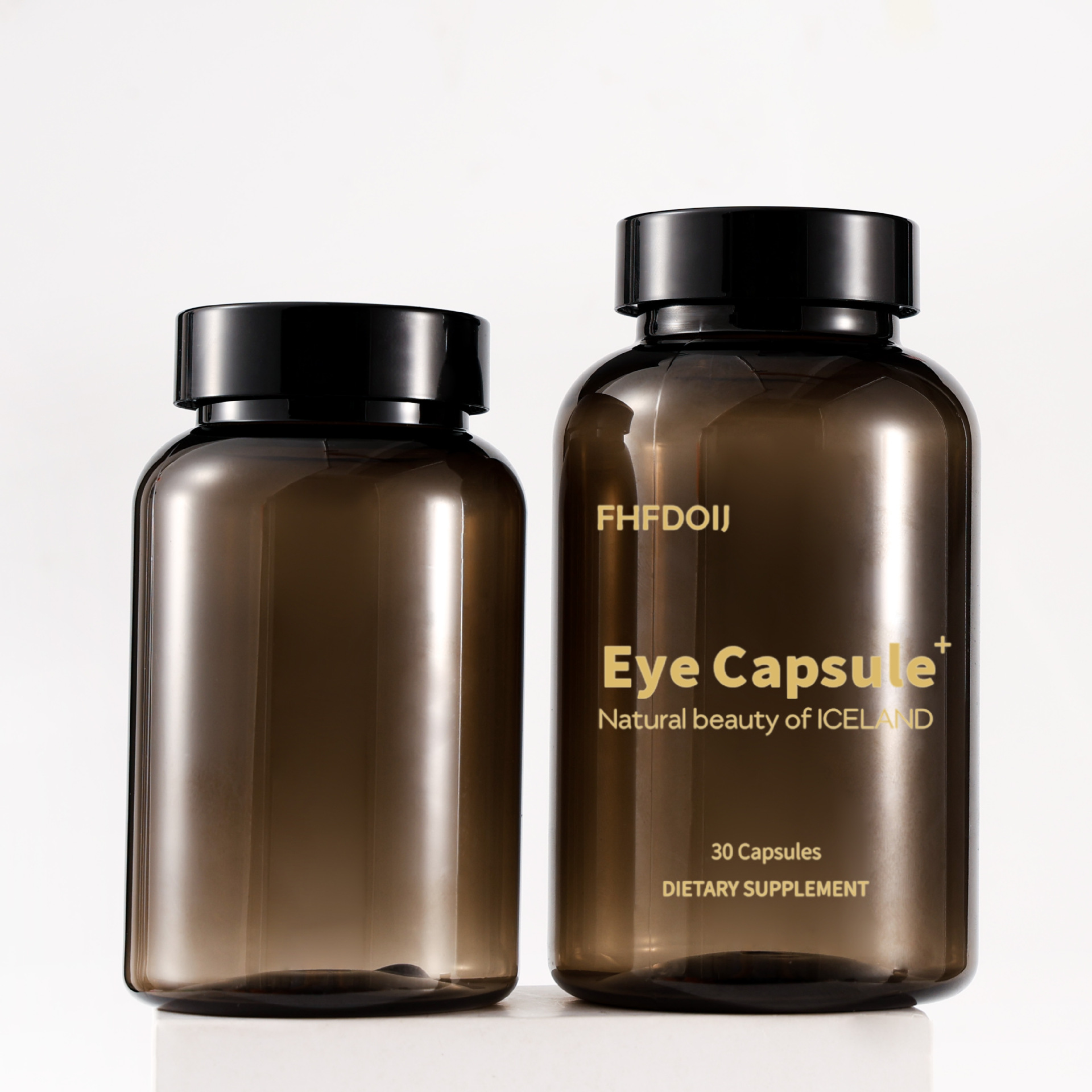 Health care product packaging bottle 175mlpet black bottle 200ml capsule tablet green light-proof food grade plastic bottle