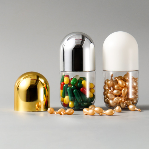PET plastic bottle 100ml transparent capsule bottle