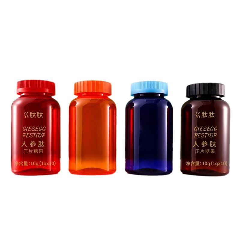 500g screw cap capsule bottle pet powder packaging bottle 500ml plastic bottle health care product bottle thickened