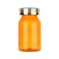 120ML oblique shoulder crown cap health care product bottle light-proof empty medicine bottle capsule cordyceps sub-packaging sample bottle large capacity