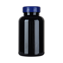 300ML black high-grade maca vitamin tablet health care product bottle light-proof bottle flip-top capsule pill bottle