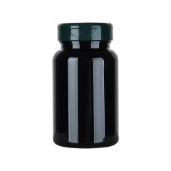 175ML black plastic bottle large capacity wide mouth PP flip cover capsule pill health care product bottle medicine packaging bottle