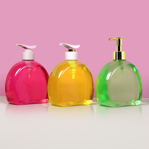 500ml shampoo shower gel hand soap bottle PET conditioner empty bottle push-type disinfectant bottle
