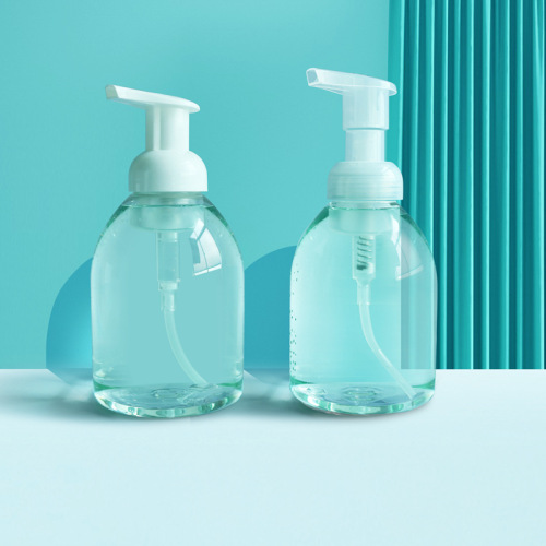 300ml500ml push-type hand sanitizer packaging bottle PET round disinfectant plastic bottle