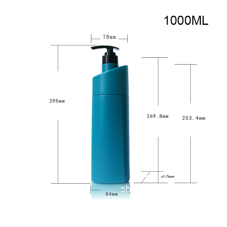 Extrusion Blown PE Plastic Bottle 400ml Shampoo Bottle 1000ml Family Size Shower Gel Bottle