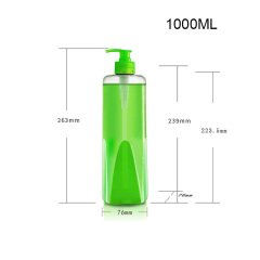 PET upper round square shampoo plastic bottle shower gel conditioner packaging empty bottle 15ml-1000mL