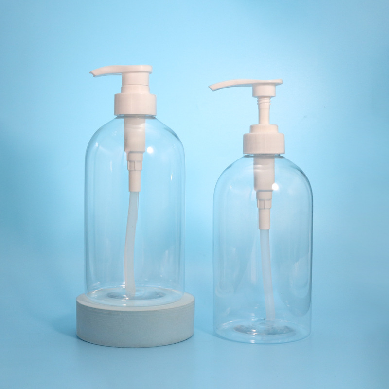 730ml push lotion bottle hand soap shampoo shower gel cosmetic bottle pet transparent plastic bottle