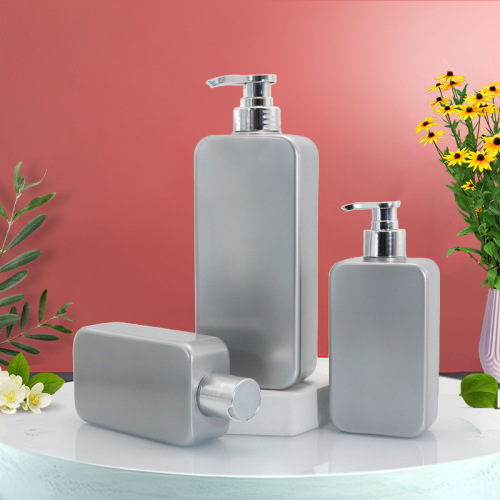 300ml rectangular shampoo bottle 650ml square shower gel bottle high-end washing and care packaging bottle