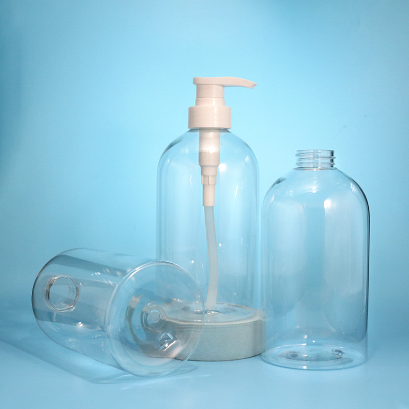 730ml push lotion bottle hand soap shampoo shower gel cosmetic bottle pet transparent plastic bottle