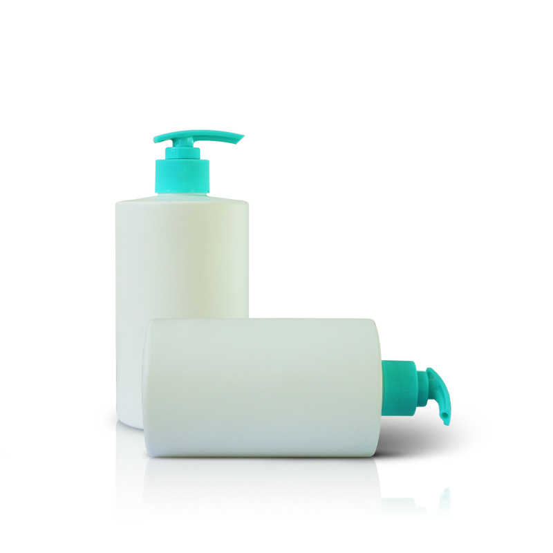 500ml push-type shampoo bottle HDPE flat shoulder round bottle shower gel shower gel plastic bottle