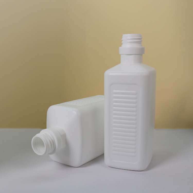 500ml square bottle disinfectant hand sanitizer bottle PE square flat bottle long mouth pump press type lotion bottle free washing gel bottle