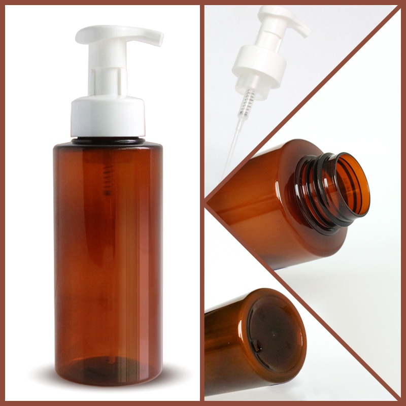 500ml foam bottle PET cosmetic bottle amino acid foaming bottle 42 teeth push foam facial cleanser bottle