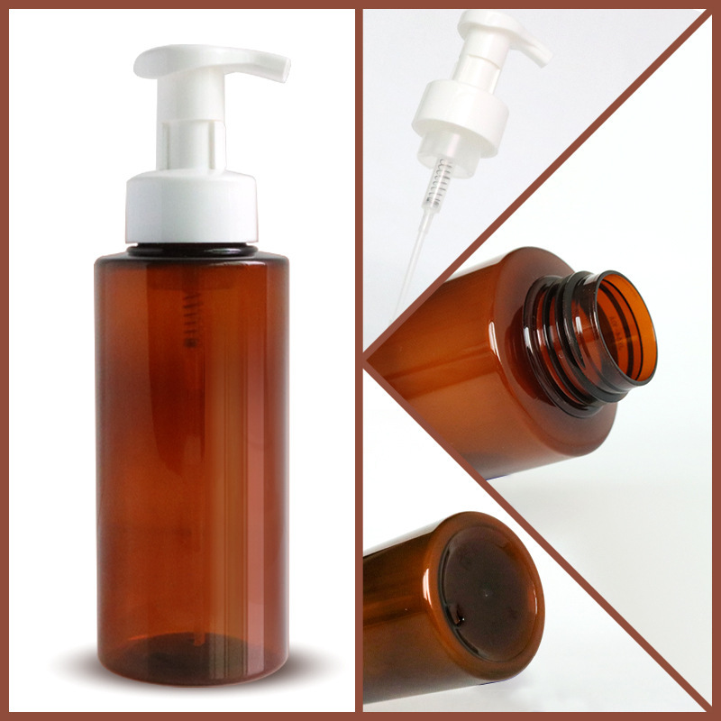 500ml foam bottle PET cosmetic bottle amino acid foaming bottle 42 teeth push foam facial cleanser bottle