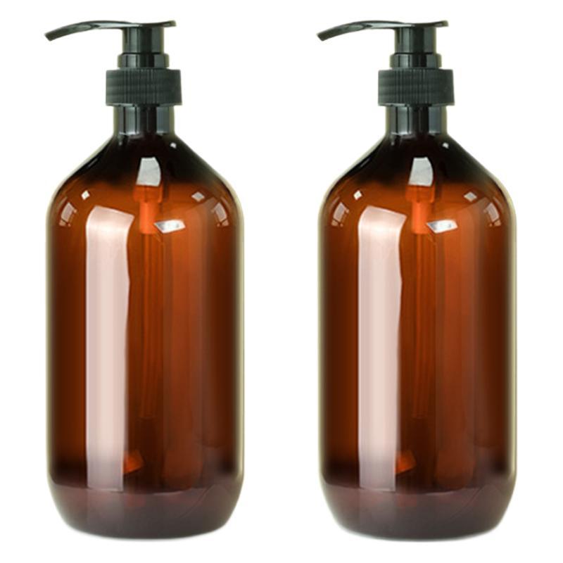 1000ml brown push shower gel plastic bottle cosmetic lotion sub-bottle hand soap shampoo bottle