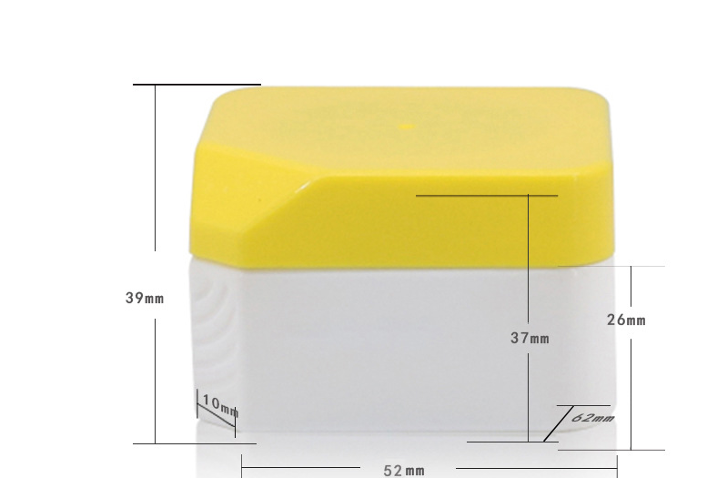 60ml75ml200ml square hair cream bottle 48 teeth wide mouth bottle cream explosion salt bath salt tank