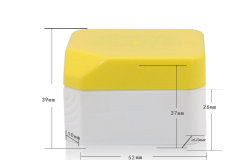 60ml75ml200ml square hair cream bottle 48 teeth wide mouth bottle cream explosion salt bath salt tank