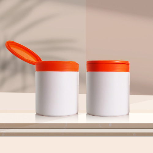 500ml plastic wide mouth bottle hair mask wide mouth cream jar PE white screw cap wide mouth bottle