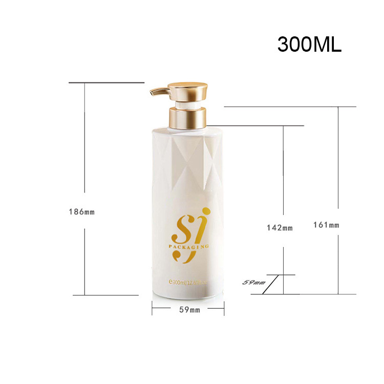 300ml shampoo bottle 500ml shower gel bottle body lotion bottle 700ml flat shoulder cylindrical bottle