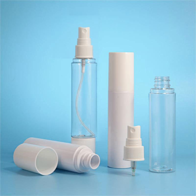 60ml travel trial spray bottle full cover spray head makeup remover packaging bottle PET plastic bottle