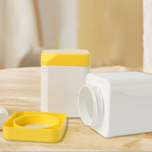 60ml75ml200ml square hair cream bottle 48 teeth wide mouth bottle cream explosion salt bath salt tank
