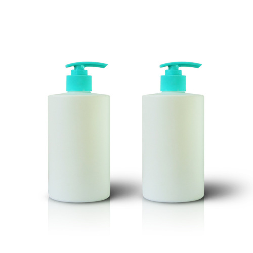 500ml push-type shampoo bottle HDPE flat shoulder round bottle shower gel shower gel plastic bottle